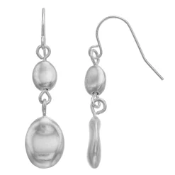 Bella Uno Double Oval Drop Earrings