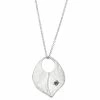 Bella Uno Silver Tone Pendant Necklace