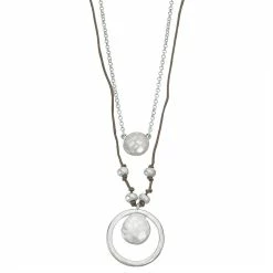 Bella Uno 2 Row Disc Necklace