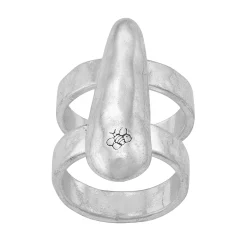 Women's Bella Uno Worn Silver Teardrop Ring