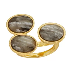 Bella Uno Grey Agate Ring