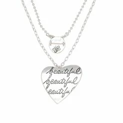 Bella Uno Bee "Beautiful" Heart Pendant Necklace -Bella Uno Sales Store 4575857 ALT3