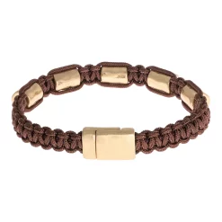 Bella Uno Cord & Metallic Bead Boyfriend Bracelet