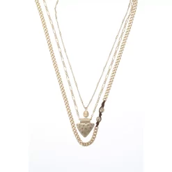Bella Uno Gold Tone Multi Layer Necklace