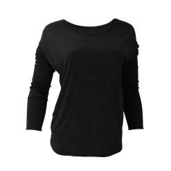 Bella Ladies/Womens Long Sleeve Flowy 2x1 T-Shirt -Bella Uno Sales Store 5913672 ALT2