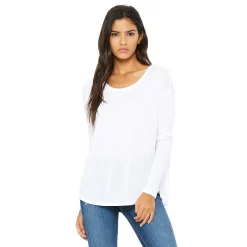 Bella Ladies/Womens Long Sleeve Flowy 2x1 T-Shirt
